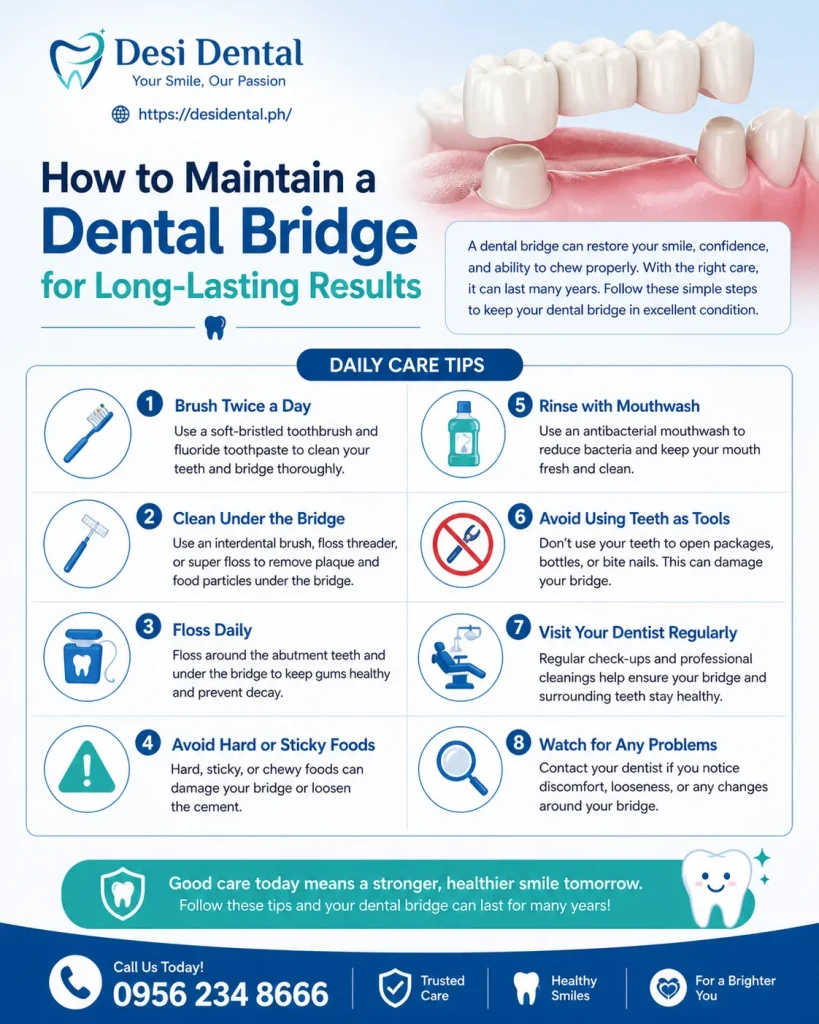 How to Maintain a Dental Bridge for Long-Lasting Results