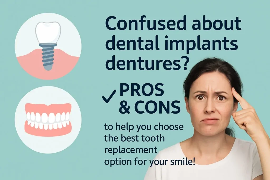 Pros and Cons Dentures vs Implants