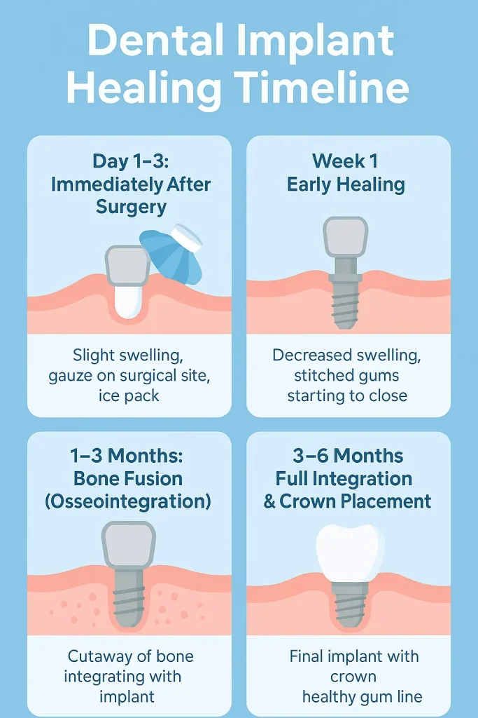 Recovery process after the Dental Implant Procedure