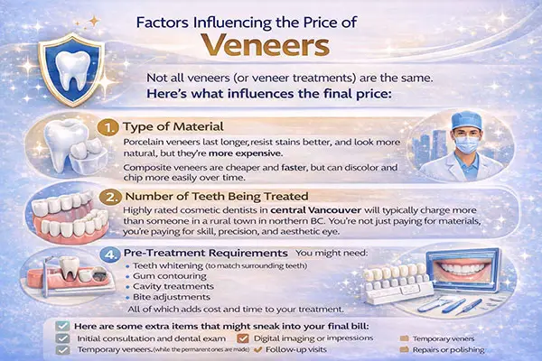 What Affects the Price of Dental Veneers