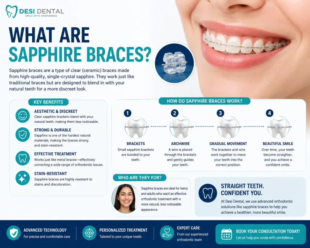 Sapphire Braces