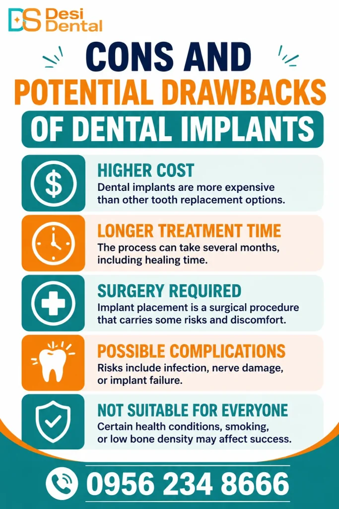 Cons and Potential Drawbacks of Dental Implants