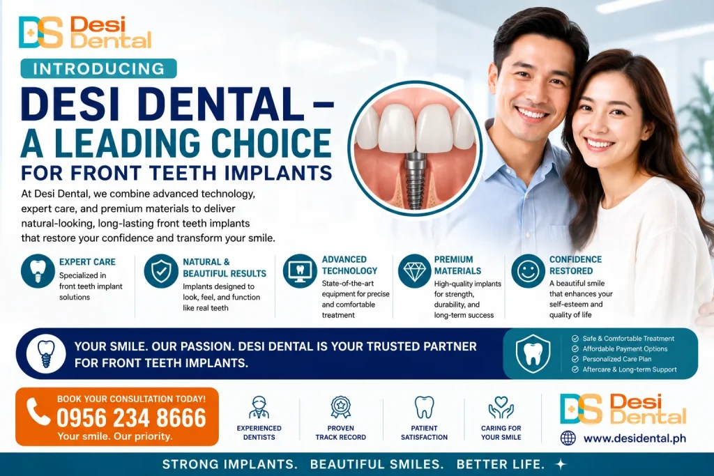 Introducing Desi Dental – A Leading Choice for Front Teeth Implants