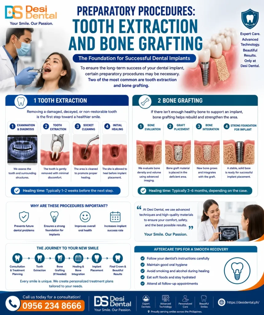 Preparatory Procedures: Tooth Extraction and Bone Grafting
