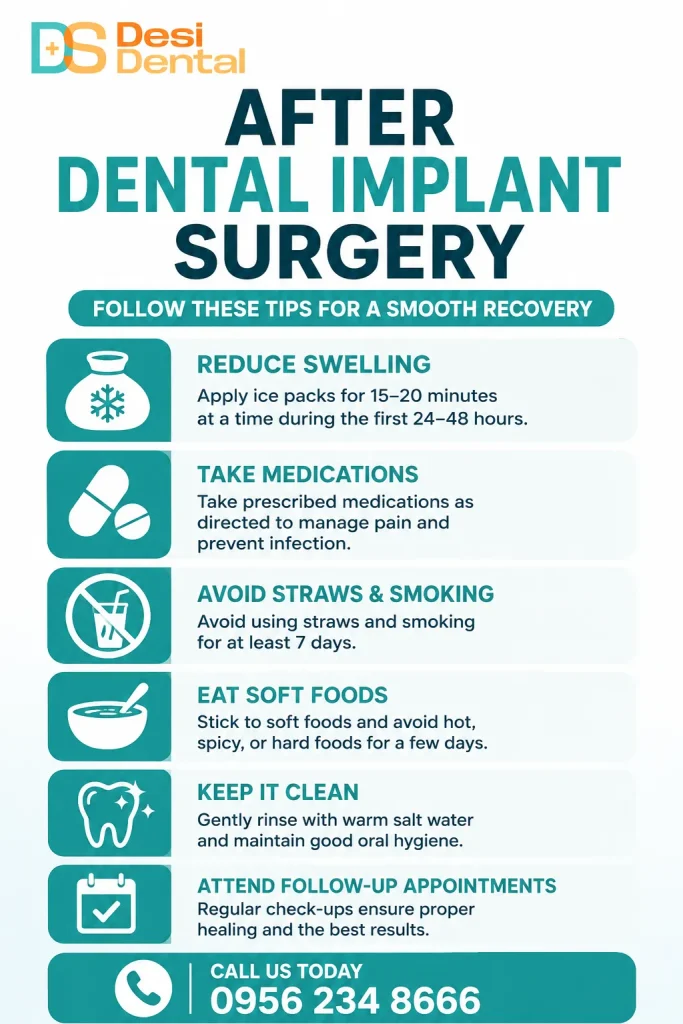 after dental implant surgery