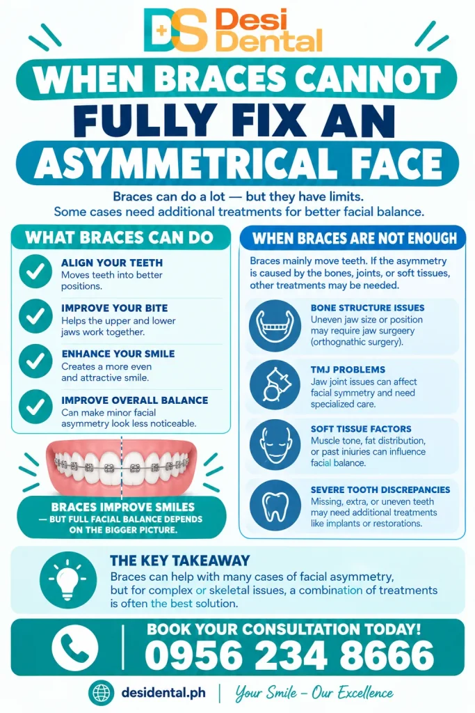When Braces Cannot Fully Fix an Asymmetrical Face